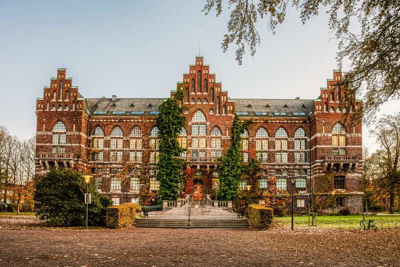 Università di Lund vista frontalmente