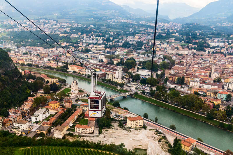 Trento vista dalla funivia