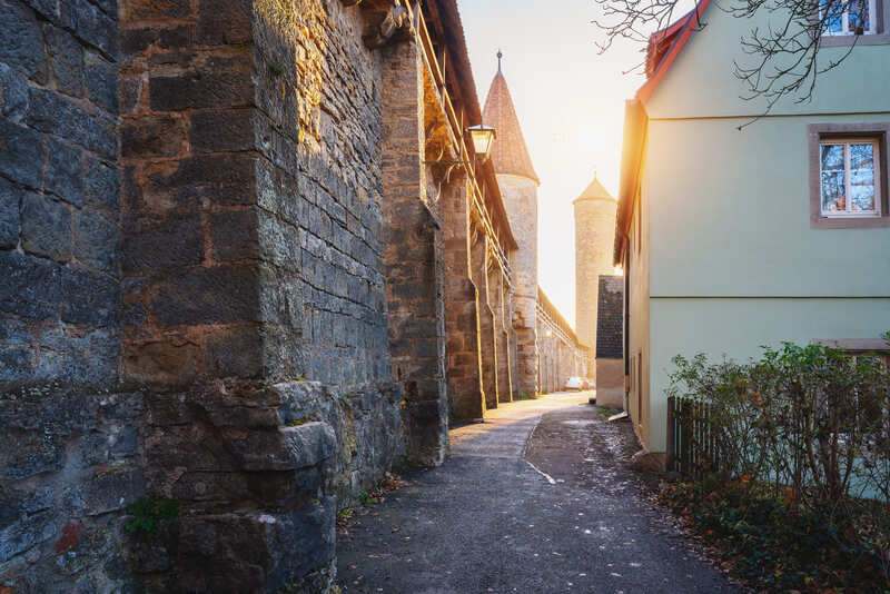 mura medievali di Rothenburg-ob-der-Tauber